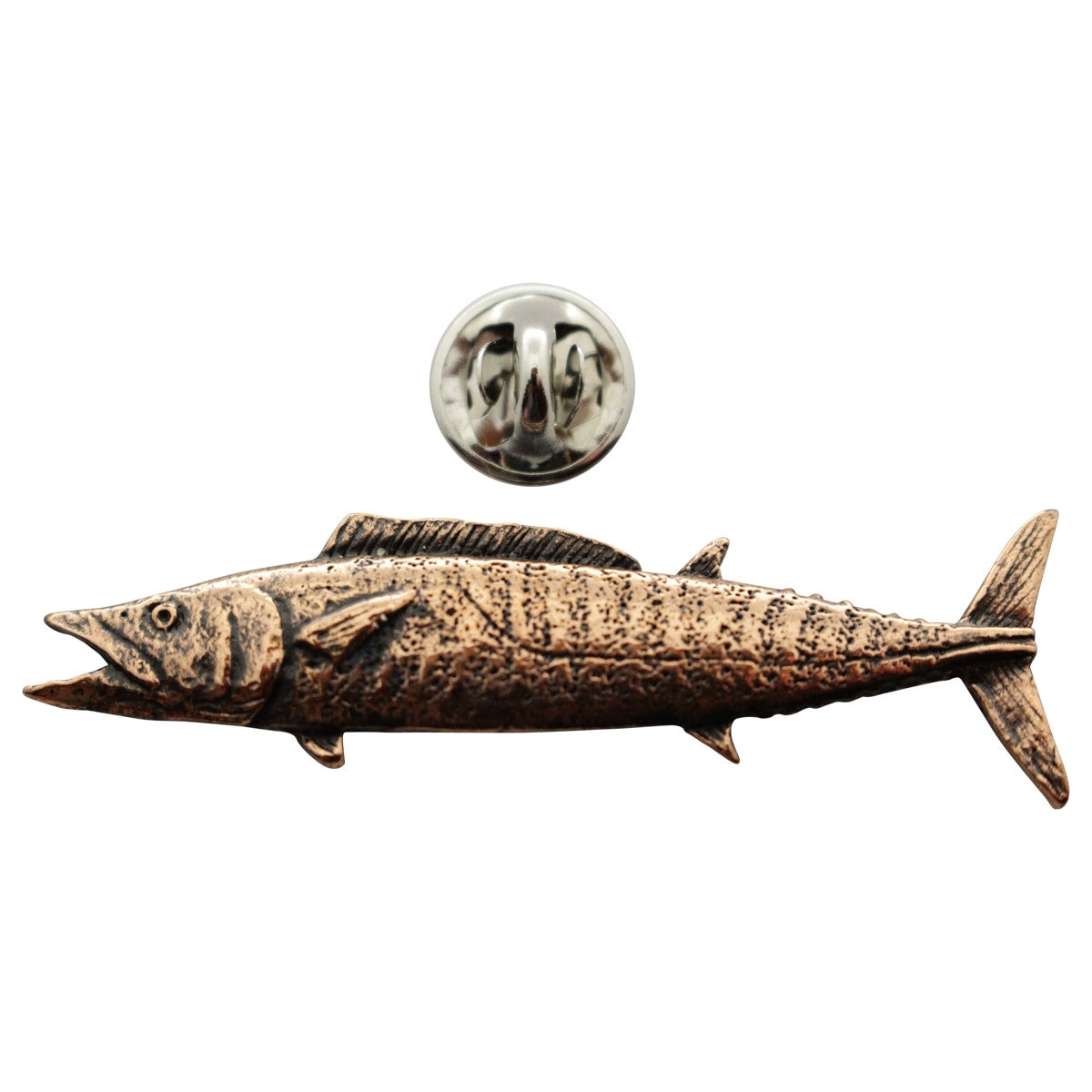 Wahoo Pin ~ Antiqued Copper ~ Lapel Pin ~ Sarah's Treats & Treasures